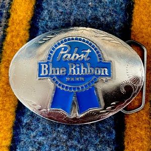 Pabst Blue Ribbon PBR belt buckle